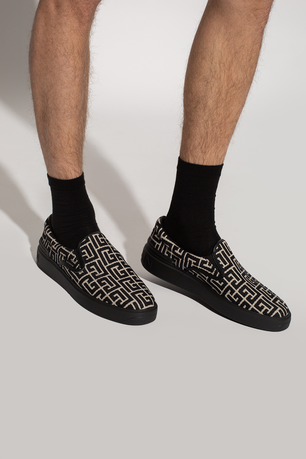 balmain sleeved Slip-on sneakers