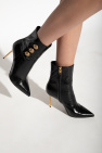 Balmain Leather heeled ankle boots