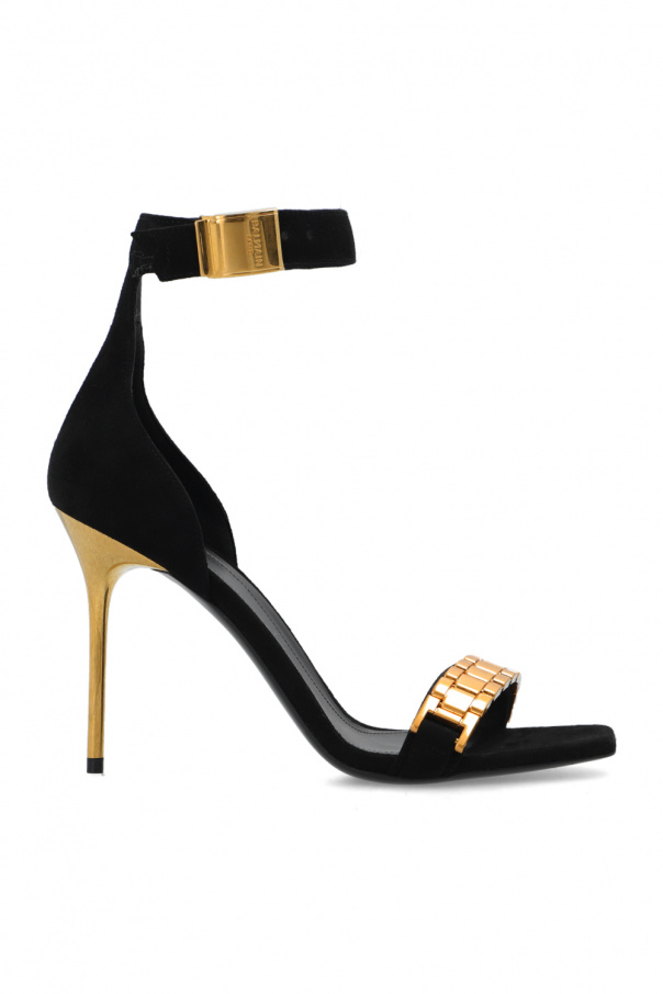 balmain contrasting ‘Uma’ heeled sandals