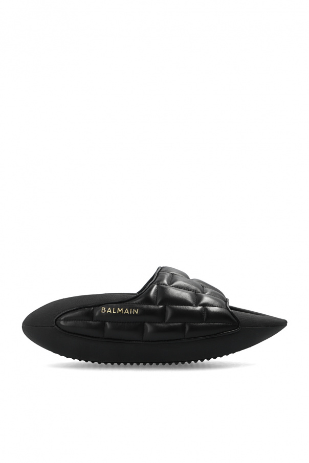 balmain quin ‘B-IT’ quilted slides