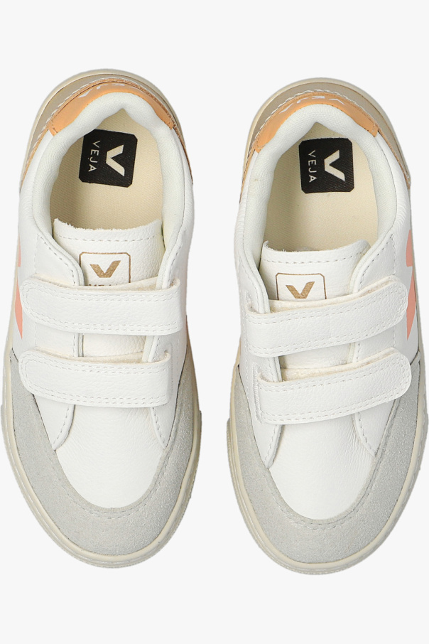veja grau Kids ‘V-12 Chromefree Leather’ sneakers