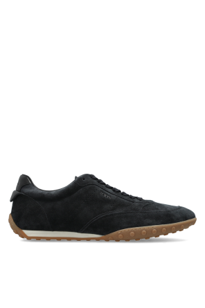 Suede sports shoes