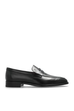 Leather `loafers` shoes