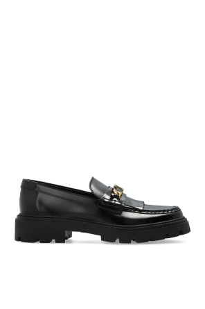 Leather shoes type loafers