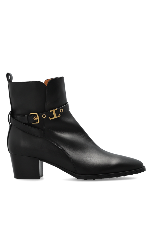Leather heeled ankle boots od Tod’s