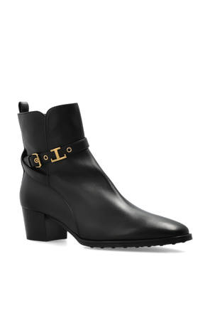 Tod’s Kožené čižmy na podpätku