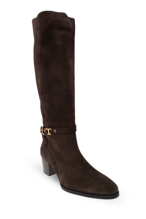 Tod’s Suede knee-length heeled boots