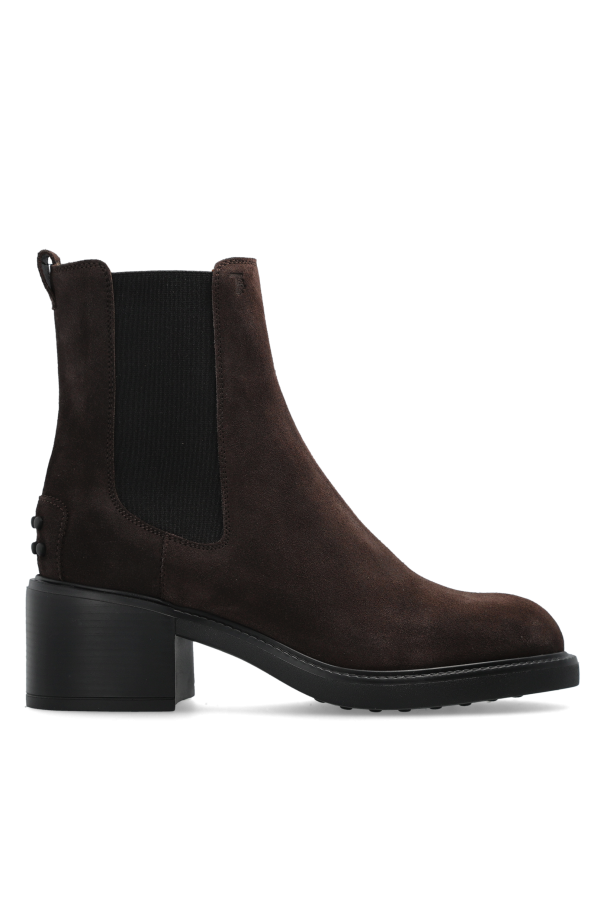 Suede heeled ankle boots od Tod’s