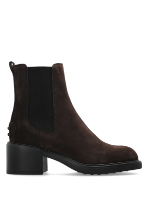 Suede heeled ankle boots od Tod’s