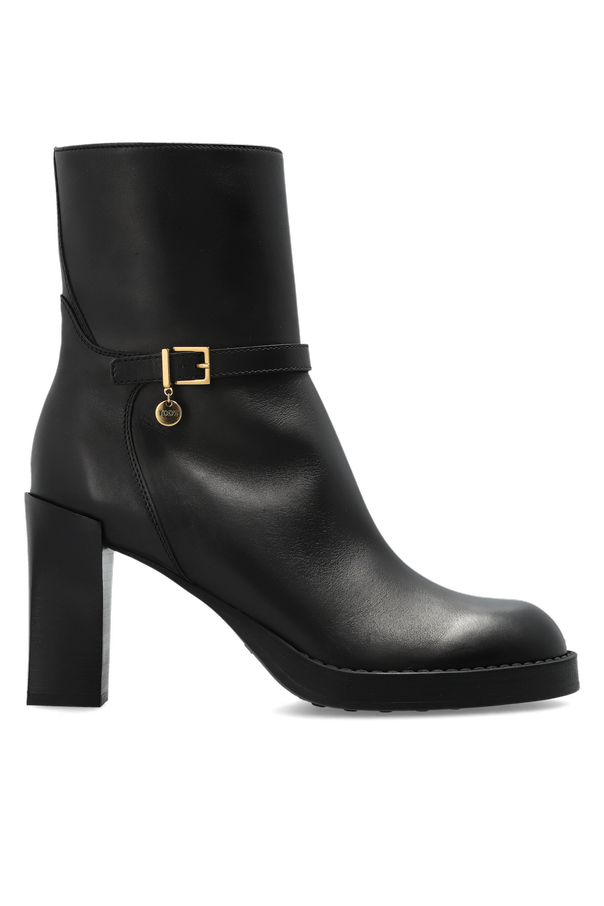 Leather heeled ankle boots od Tod’s
