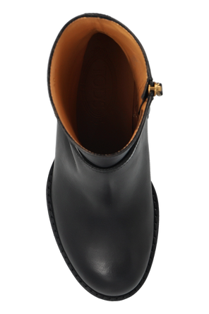 Tod’s Lederstiefeletten mit Absatz
