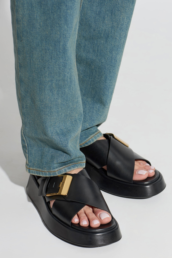 Tod’s Leder-Pantoletten mit Logo