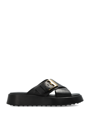 Leather slides with logo od Tod’s