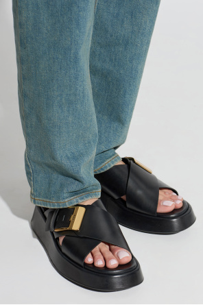 Leather slides with logo od Tod’s