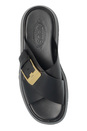 Tod’s Leder-Pantoletten mit Logo