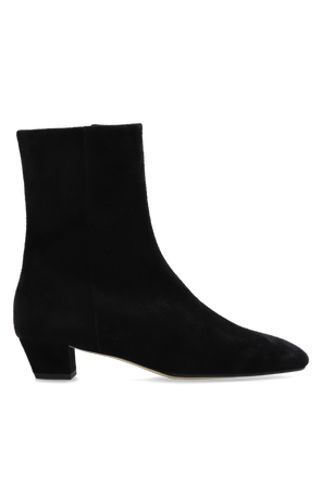Botine din piele întoarsă cu toc ‘Yasmin’