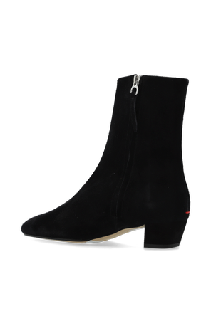 Aeyde Suede heeled ankle boots ‘Yasmin’