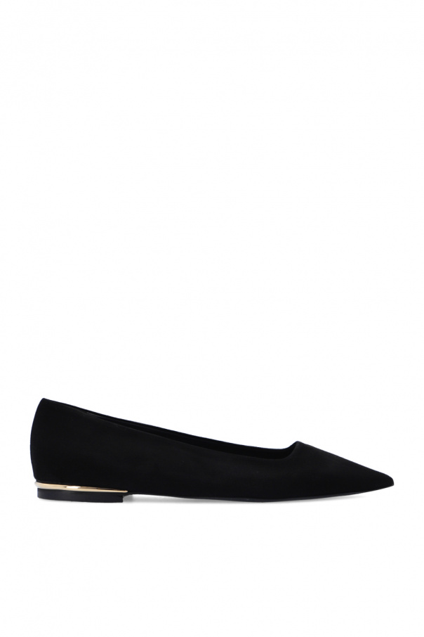 Furla ‘Code’ leather ballet flats