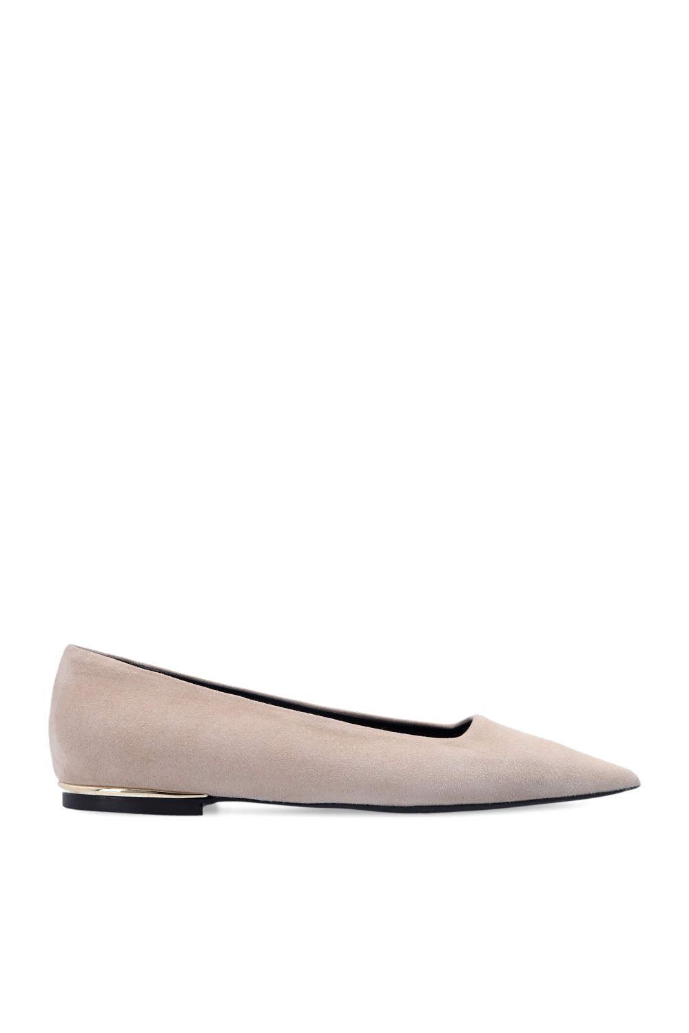 Furla ‘Code’ leather ballet flats