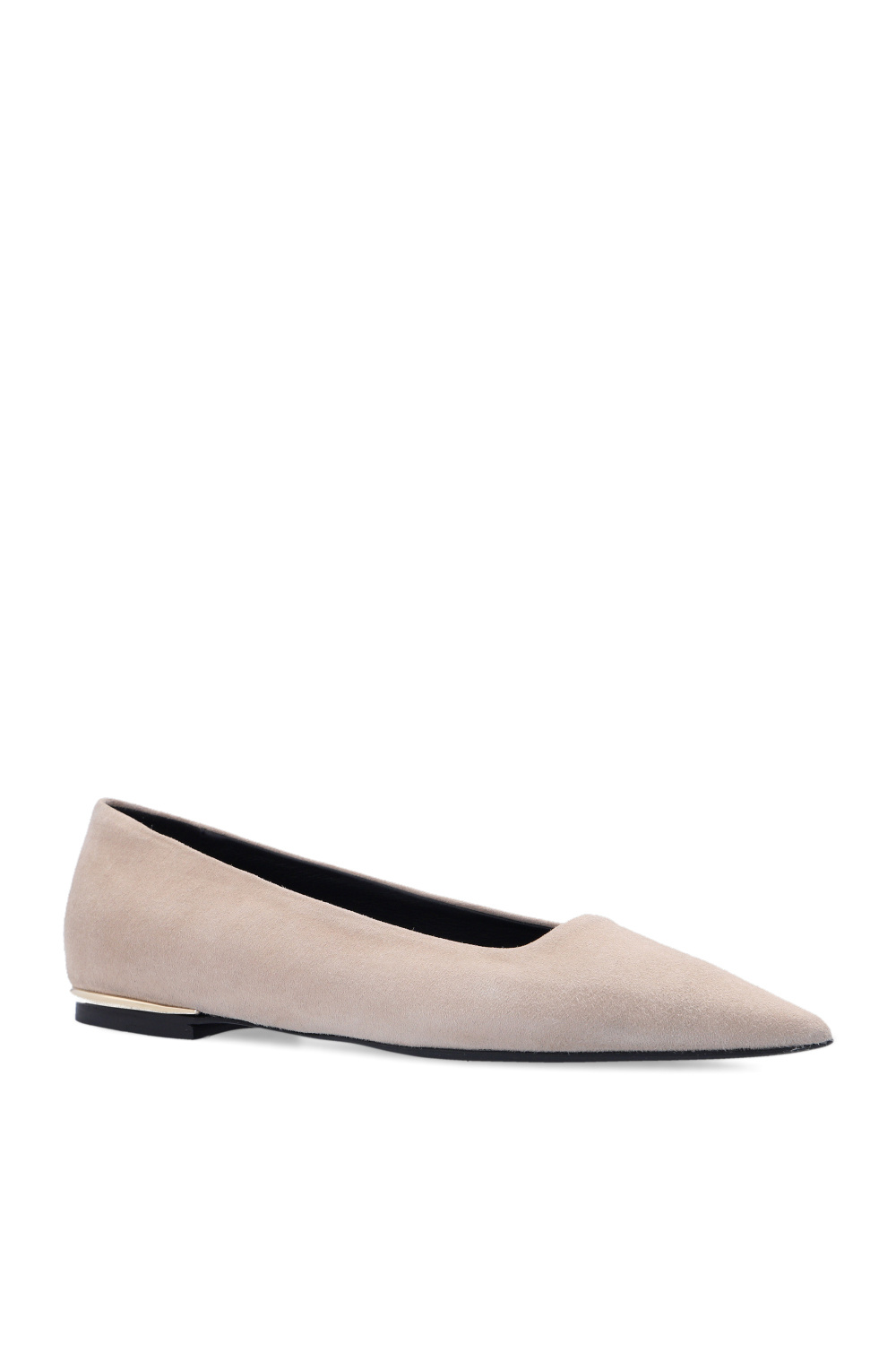 Furla ‘Code’ leather ballet flats