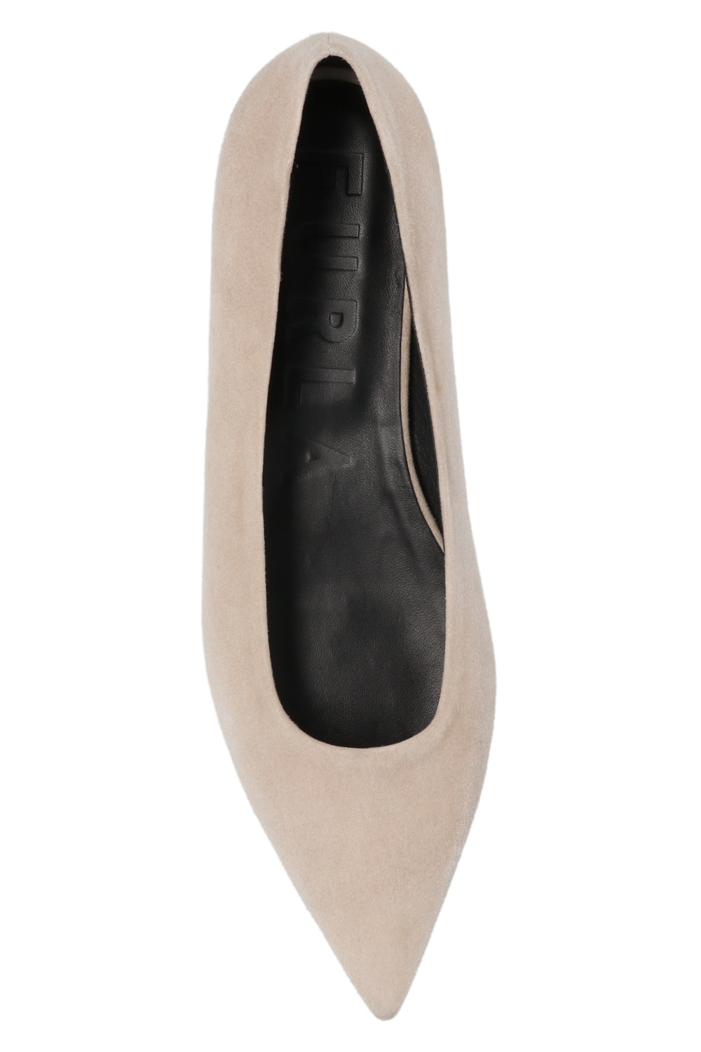 Furla ‘Code’ leather ballet flats