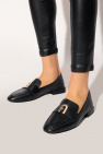 Furla BLACK Leather moccasins