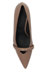 Furla BROWN ‘Core’ leather pumps