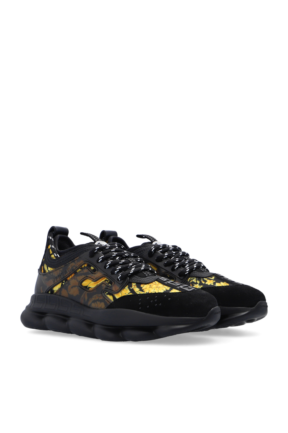 Versace Chain Reaction Sneakers black /white / brown size 37
