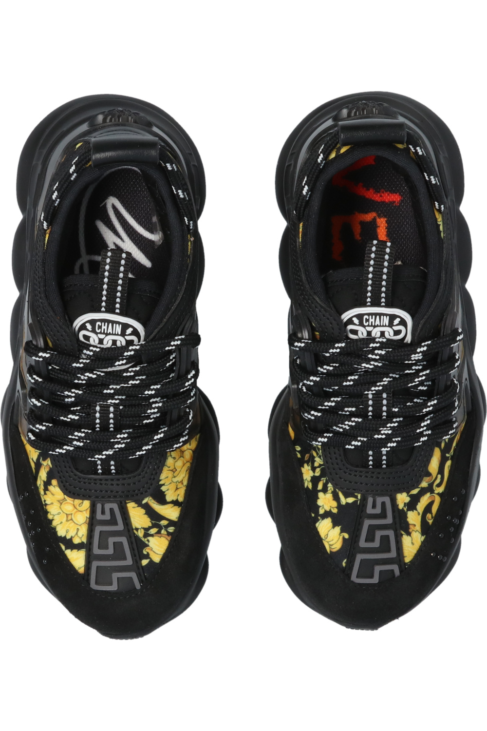 White 'Chain Reaction' sneakers with logo Versace - Vitkac France