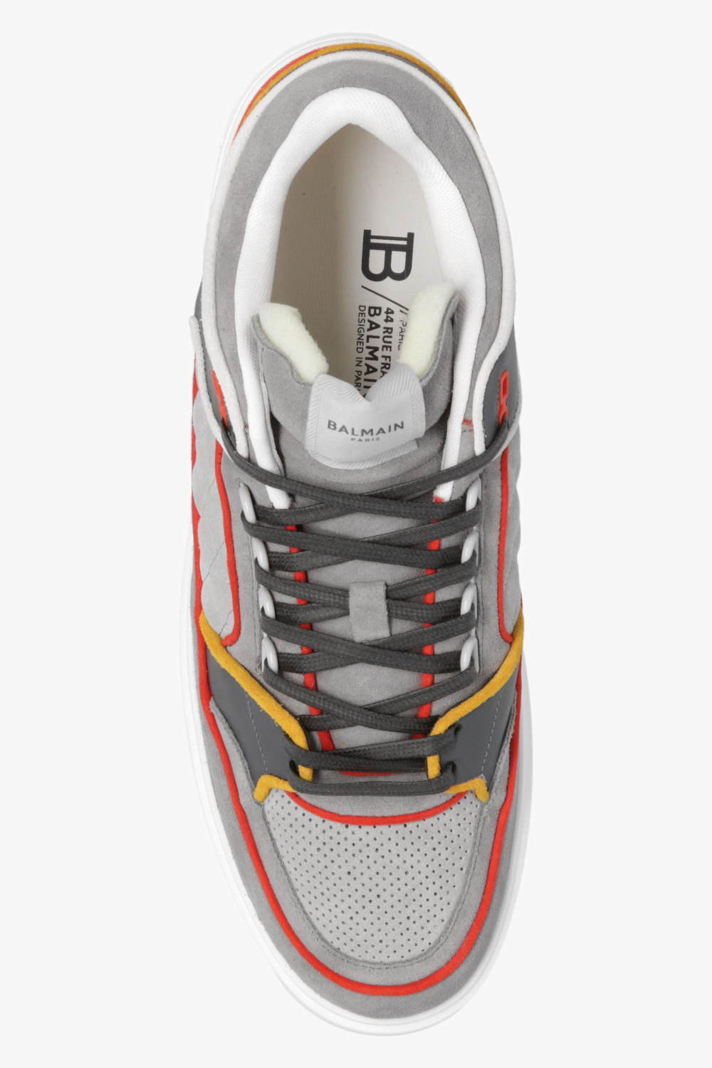 balmain calfskin ‘B-Court’ sneakers