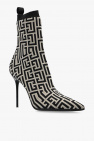 Balmain ‘Skye’ ankle boots with sock