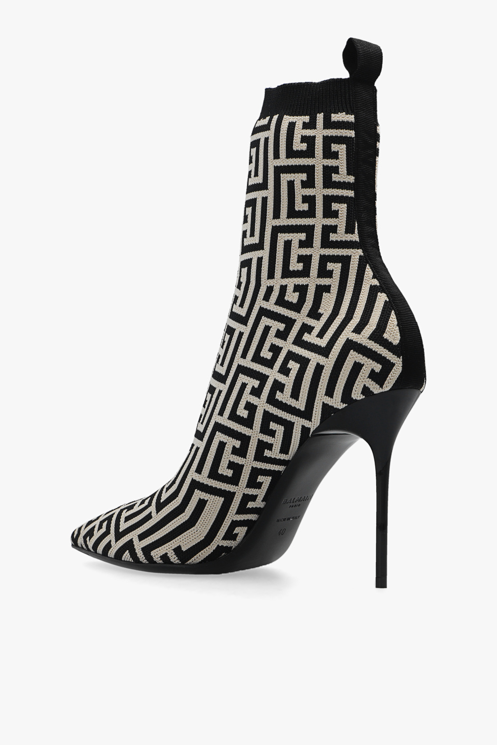 Balmain ‘Skye’ ankle boots with sock