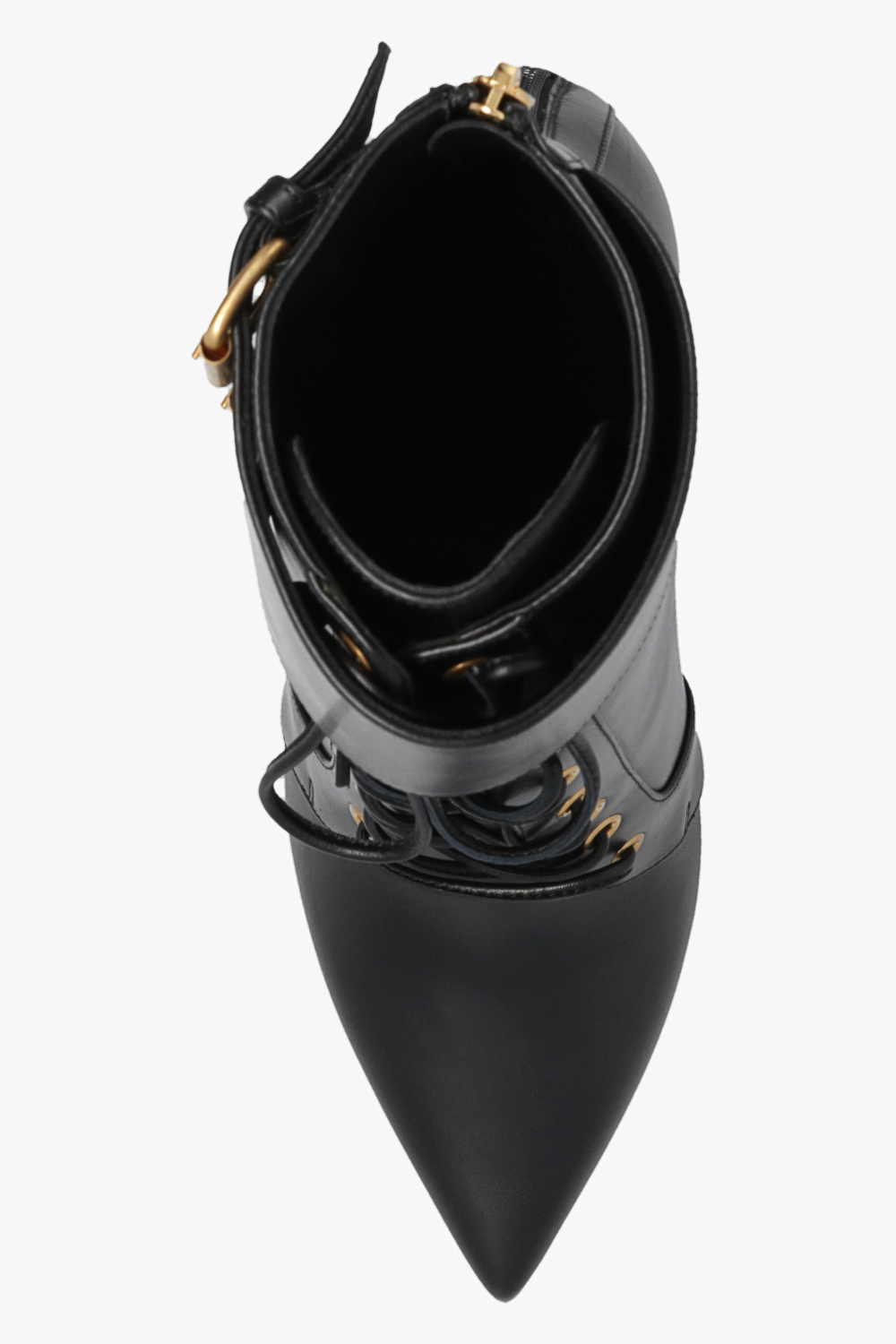 balmain maglia Leather ankle boots