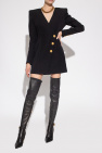 Balmain Leather over-the-knee boots