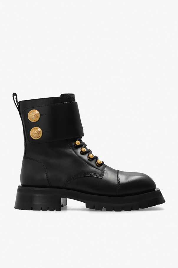 balmain ruffled-hem ‘Ranger Romy’ ankle boots