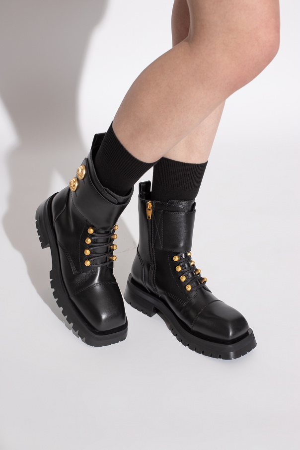 balmain ruffled-hem ‘Ranger Romy’ ankle boots