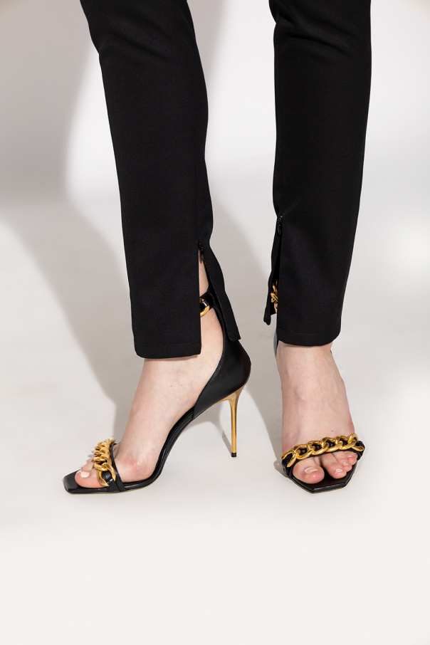 balmain cotton ‘Uma’ heeled sandals