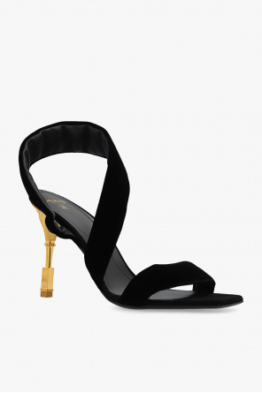 balmain zip-up ‘Moneta’ heeled sandals