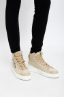 Balmain beige ‘B-Court’ high-top sneakers