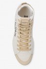 Balmain beige ‘B-Court’ high-top sneakers