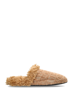 Pantoletten mit Kunstfell