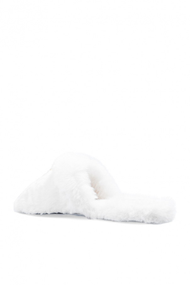 Versace Home Fur slippers