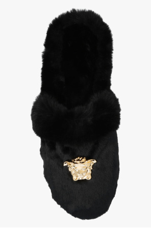 Versace Home Fur slides