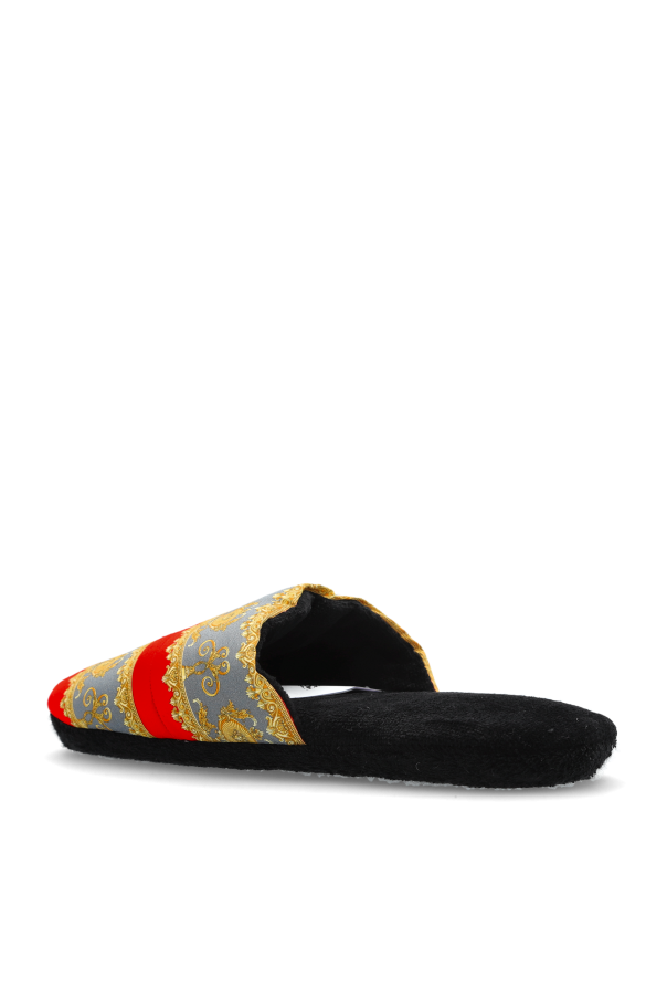 Versace Home Chanclas de algodón con estampado