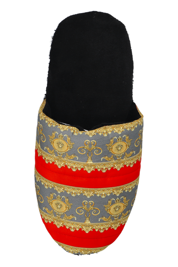 Versace Home Chanclas de algodón con estampado