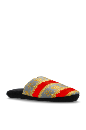 Versace Home Chanclas de algodón con estampado
