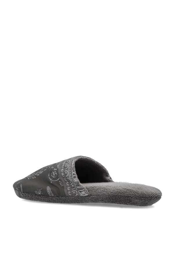 Versace Home Cotton flip-flops with print
