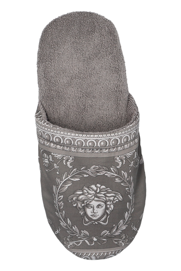 Versace Home Cotton flip-flops with print