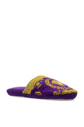 Versace Home Cotton flip-flops with print