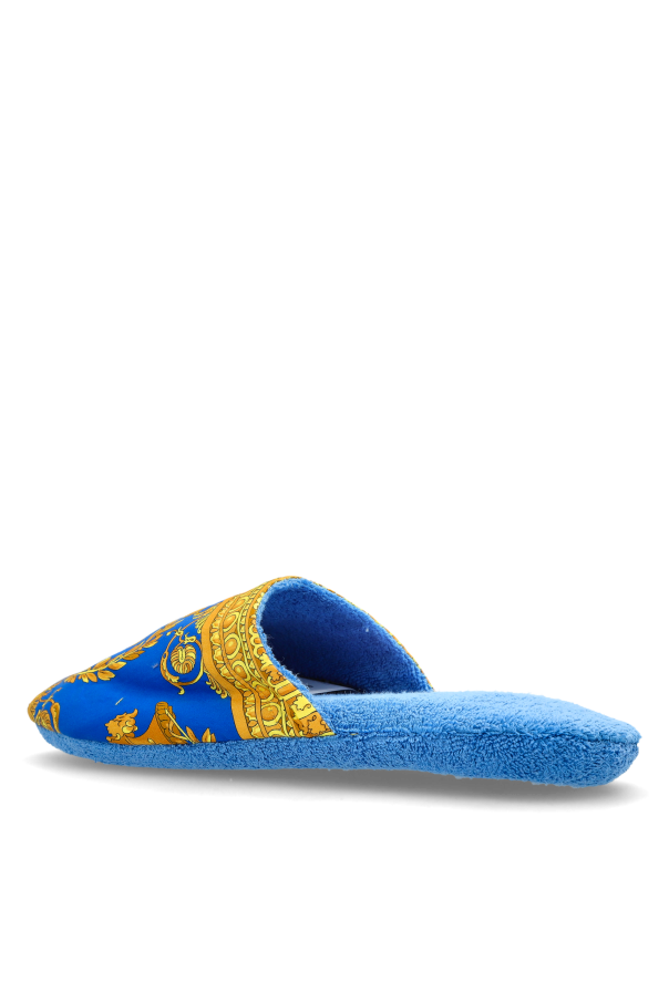 Versace Home Zapatillas de algodón con estampado